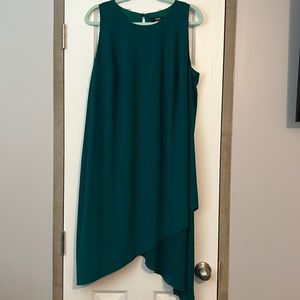 Plus sized emerald green dress